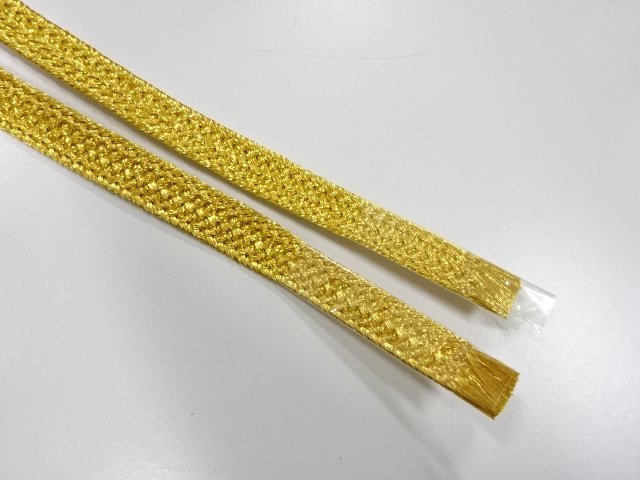  未使用品　正絹　帯留め用　手組三分紐